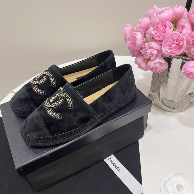 Ch*el leather shoes